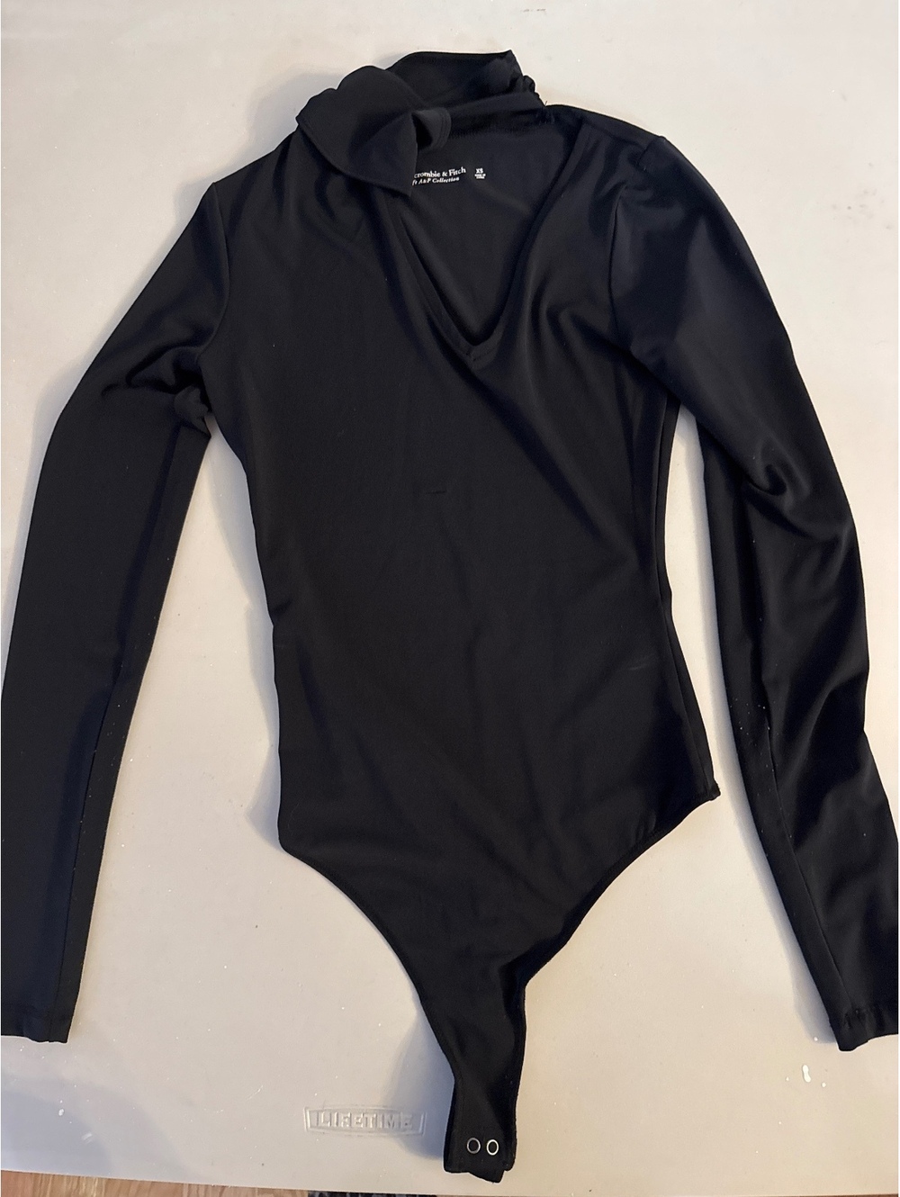 Abercrombie and Fitch women’s black long sleeve bodysuit size XS